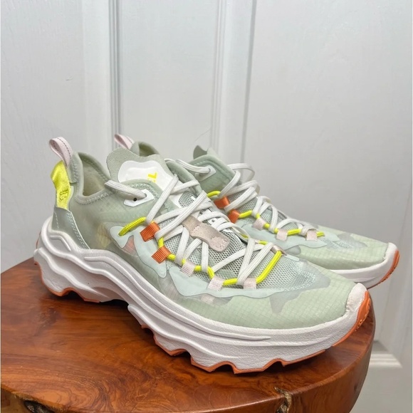 Sorel Women's Kinetic Breakthru Tech Lace Sneakers Multicolor Size 9.5 Green - Picture 13 of 15